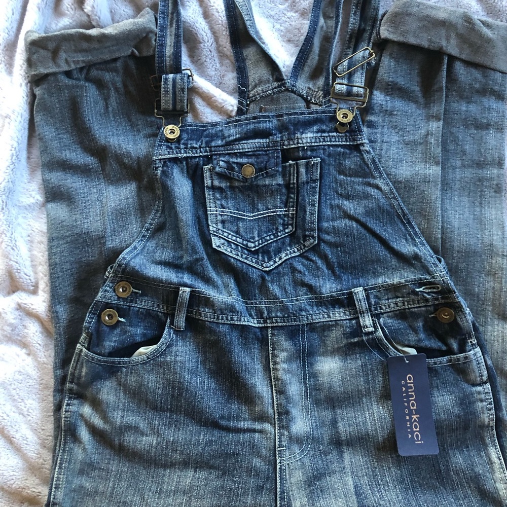 Anna-kaci denim overalls